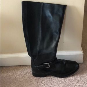 Clark’s Tall Black Leather Boot